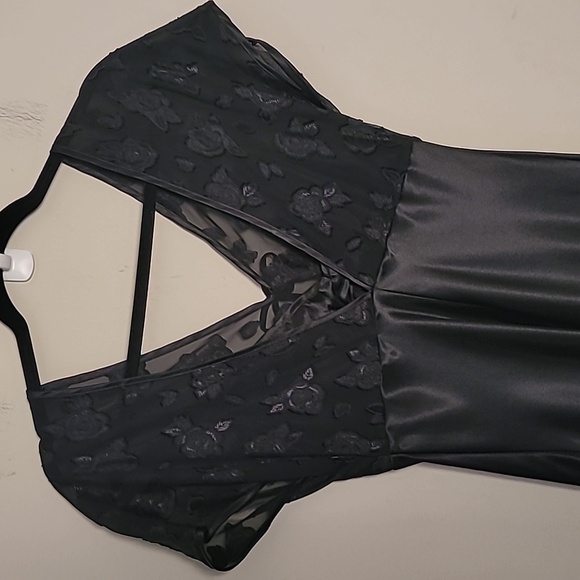 VTG Etienne Floral Lace Midi Slip Dress Sz S Whimsigoth Y2K Nigthgown - Picture 5 of 7